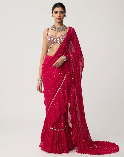 ENHANCE THE BEAUTY OF YOUR WARDROBE WITH THIS NEWLY LAUNCHED ANARKALI GOWN SET