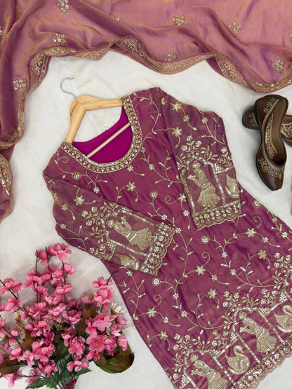 ENHANCE THE BEAUTY OF YOUR WARDROBE WITH THIS NEWLY LAUNCHED KURTI & PLAZZO SET