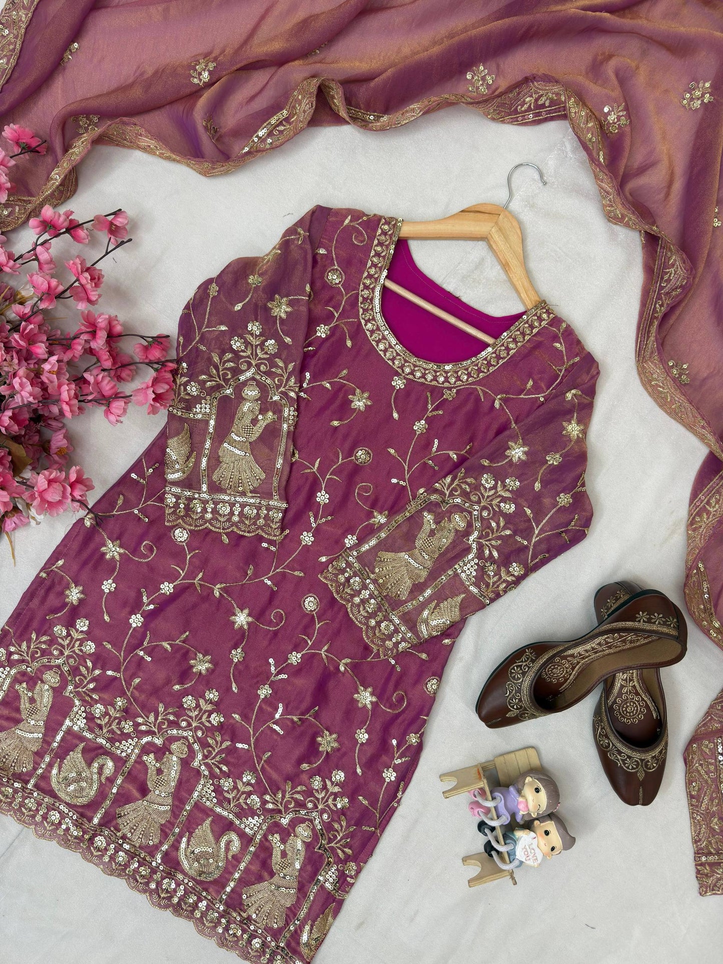 ENHANCE THE BEAUTY OF YOUR WARDROBE WITH THIS NEWLY LAUNCHED KURTI & PLAZZO SET