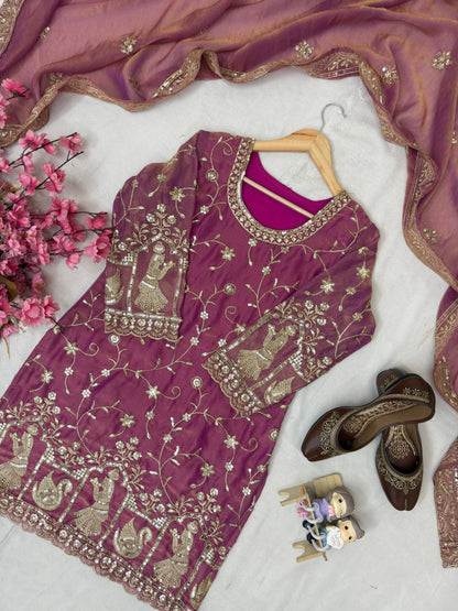ENHANCE THE BEAUTY OF YOUR WARDROBE WITH THIS NEWLY LAUNCHED KURTI & PLAZZO SET