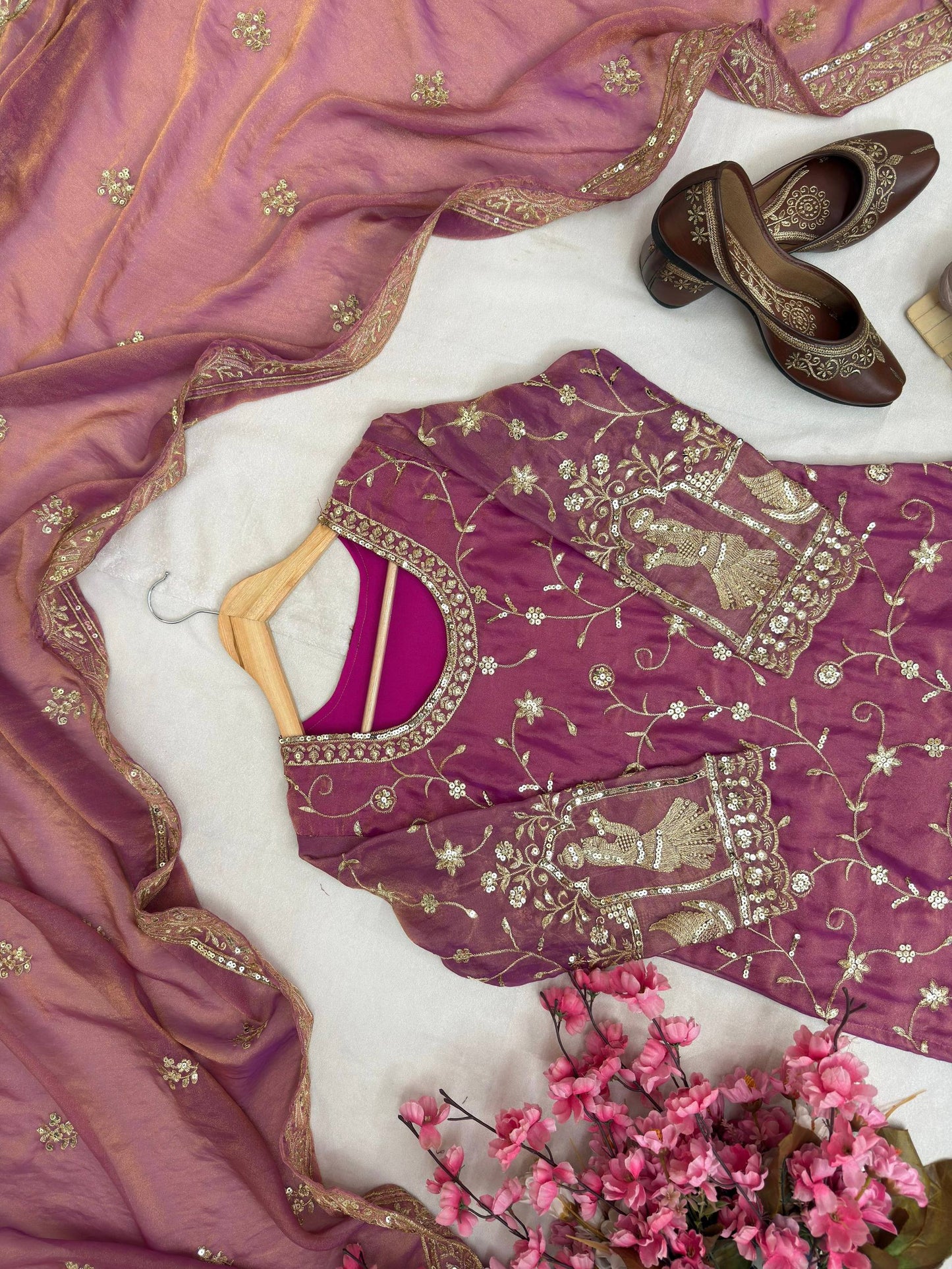 ENHANCE THE BEAUTY OF YOUR WARDROBE WITH THIS NEWLY LAUNCHED KURTI & PLAZZO SET