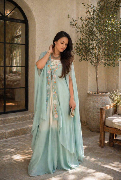 New Super Trending Party Wear Shrug with Lehenga