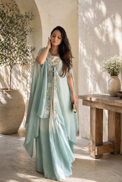 New Super Trending Party Wear Shrug with Lehenga