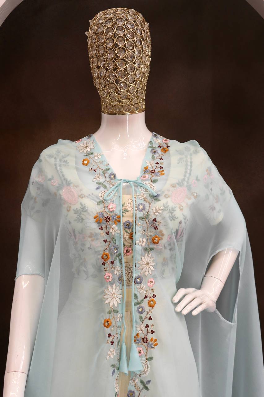 New Super Trending Party Wear Shrug with Lehenga