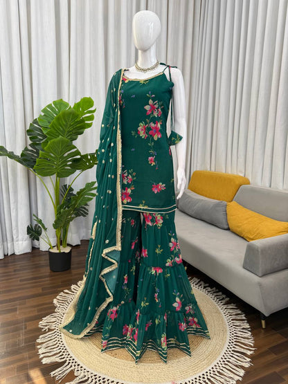Elegant Ethnic Wear ✨ 🎀 Crafted in Classy Tones with Premium Fabric & Detailing