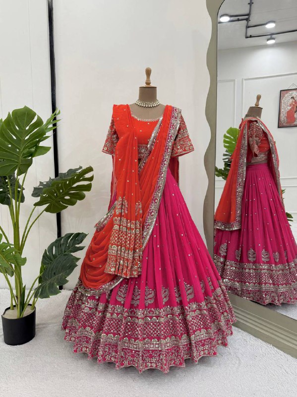navrati lehenga Lunch Hevay Boutiq Collection
