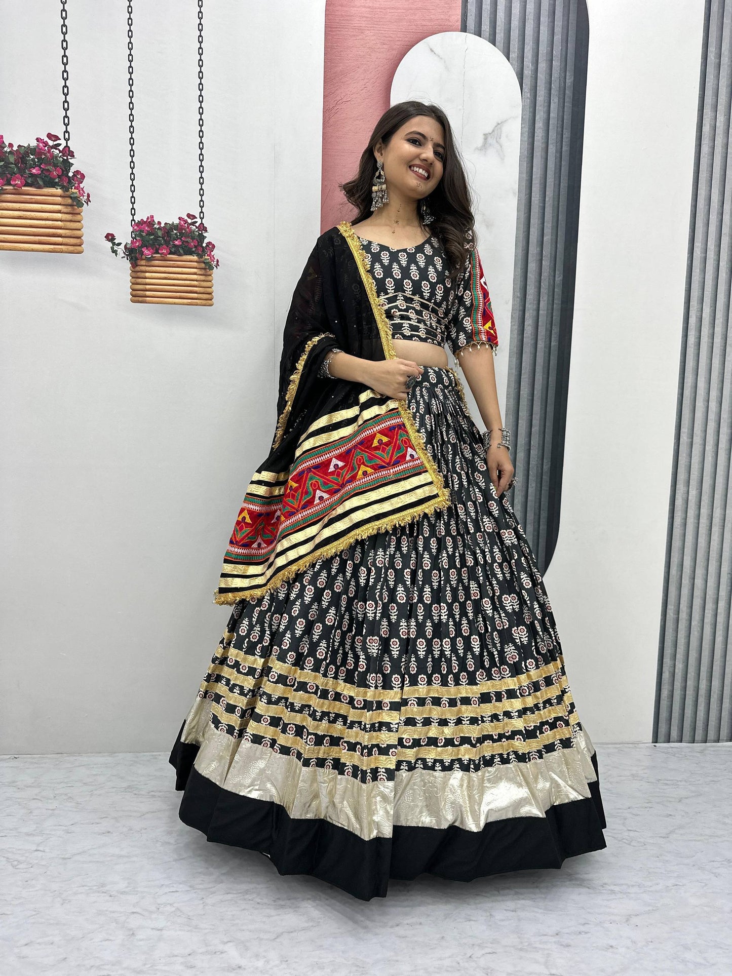 Navratri Special Lehenga Choli with 6 Mete Flair