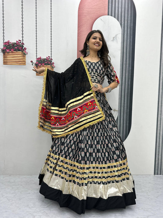 Navratri Special Lehenga Choli with 6 Mete Flair