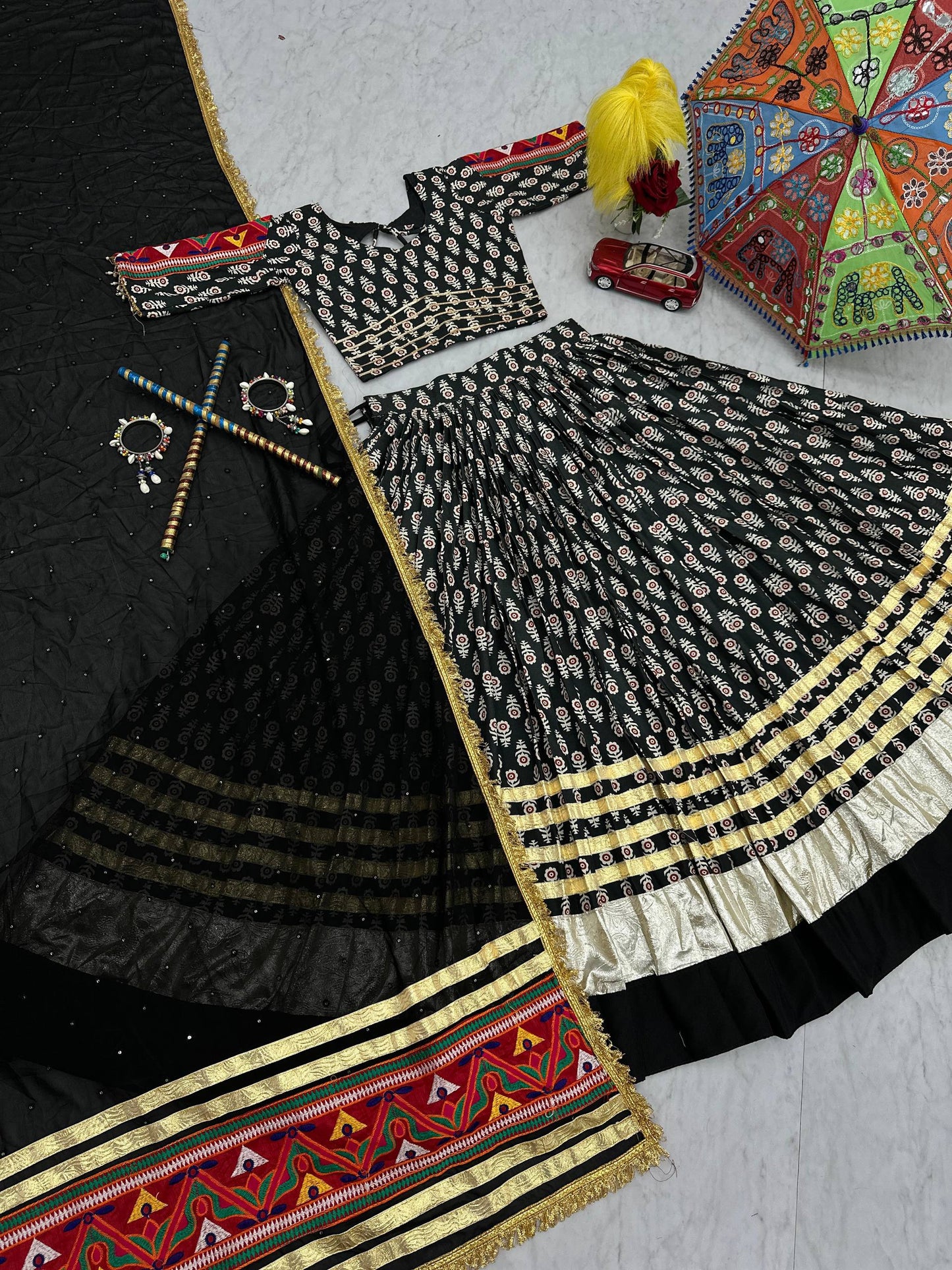 Navratri Special Lehenga Choli with 6 Mete Flair