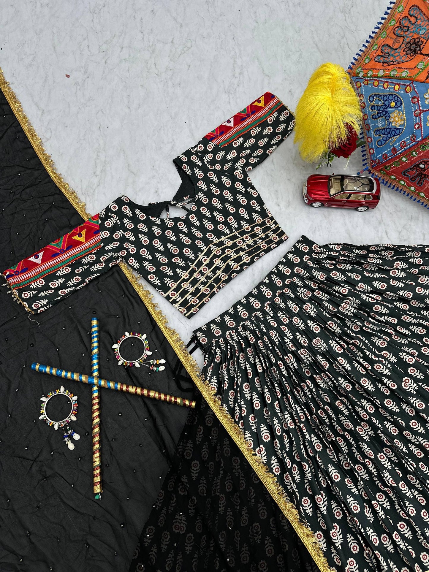 Navratri Special Lehenga Choli with 6 Mete Flair