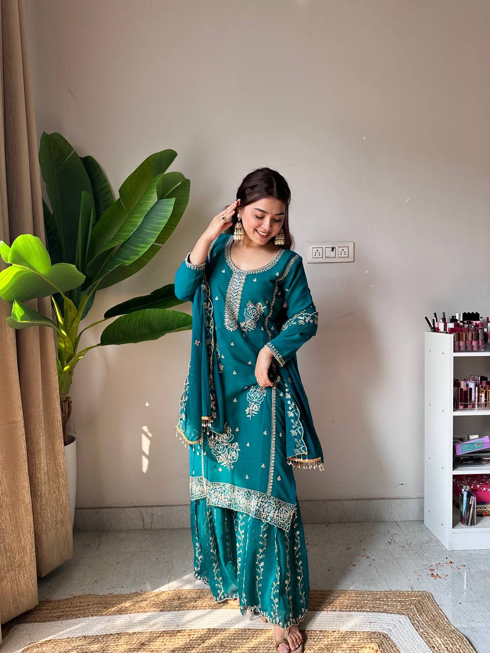 GHARARA PAIR  KURTI ,GHARARA AND DUPATTA