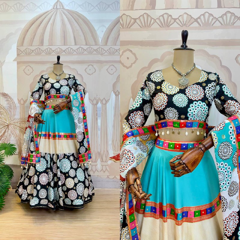 navrati LEHENGA, BLOUSE & DUPATTA SET
