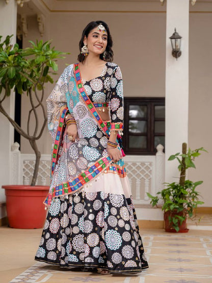 navrati LEHENGA, BLOUSE & DUPATTA SET