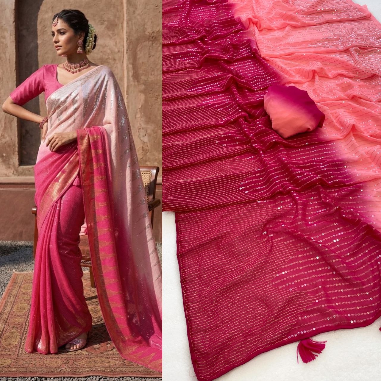 Bollywood blockbuster sequins design