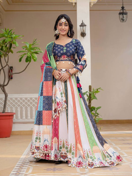 navrati LEHENGA, BLOUSE & DUPATTA SET