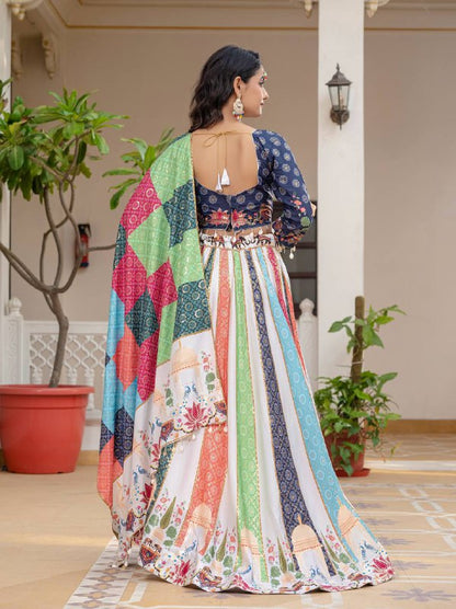 navrati LEHENGA, BLOUSE & DUPATTA SET