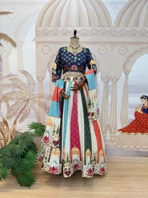 navrati LEHENGA, BLOUSE & DUPATTA SET