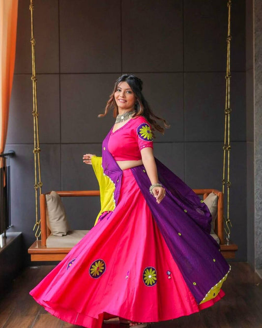 Navratri Special Lehenga Choli with 6 Mete Flair