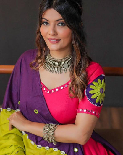 Navratri Special Lehenga Choli with 6 Mete Flair