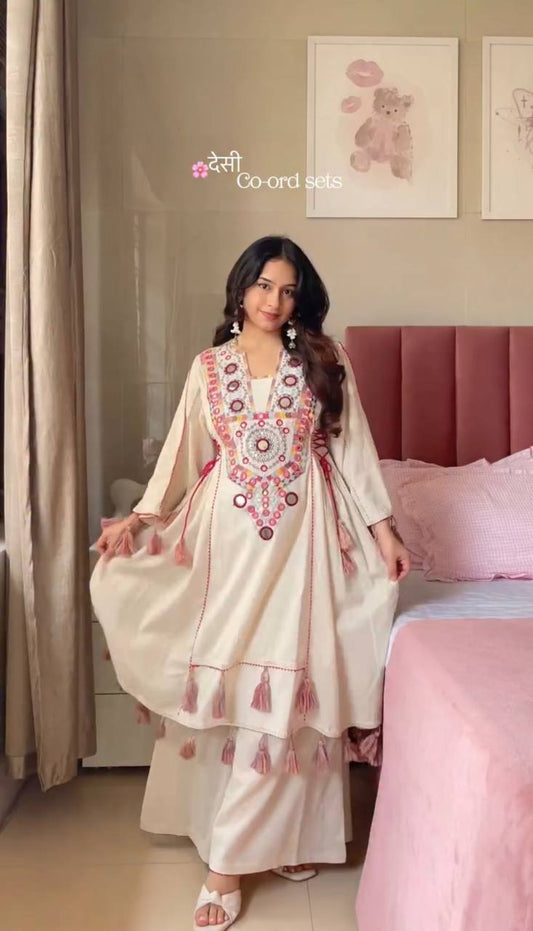 Rakhi Special Premium Designer Co-ord Set Trendy & Comfortable Cord Set Quality Ready To Wear Showroom Finished Product