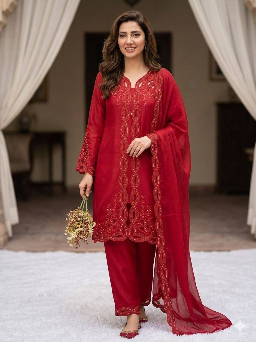 mahira khan PLAZZO SHRUG PAIR