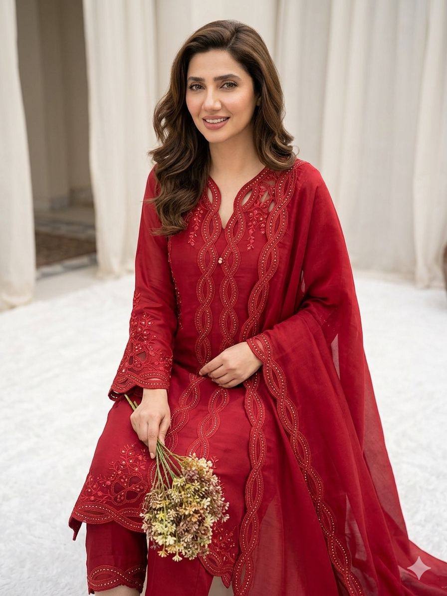 mahira khan PLAZZO SHRUG PAIR
