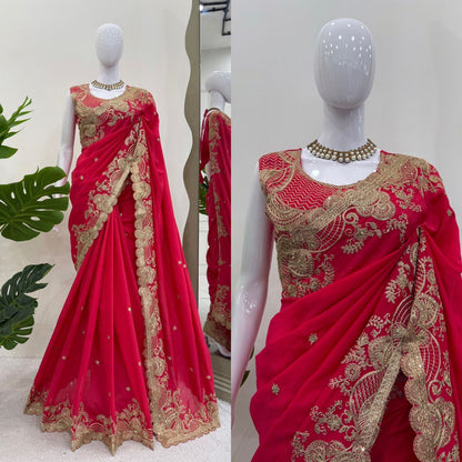 Looking some one for this same colour beautiful Designer Saree on Vichitra Silk Febric with Coding with Sequnce work and blouse on also Vichitra Silk Febric with Coding with Sequnce work