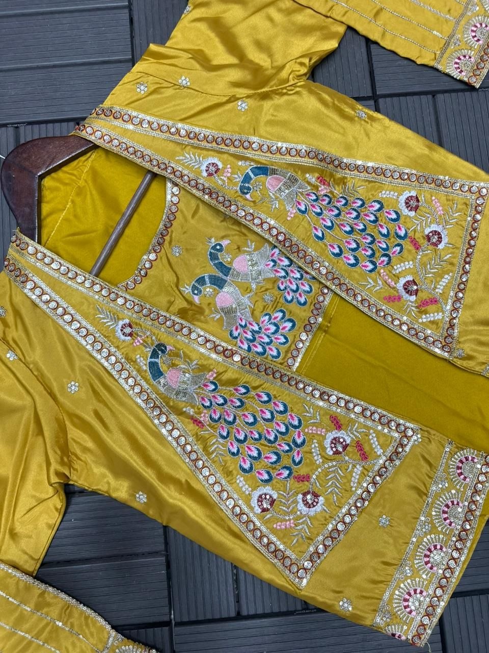New Super Trending Party jacket with saree Reday to wear Embroidery work saree