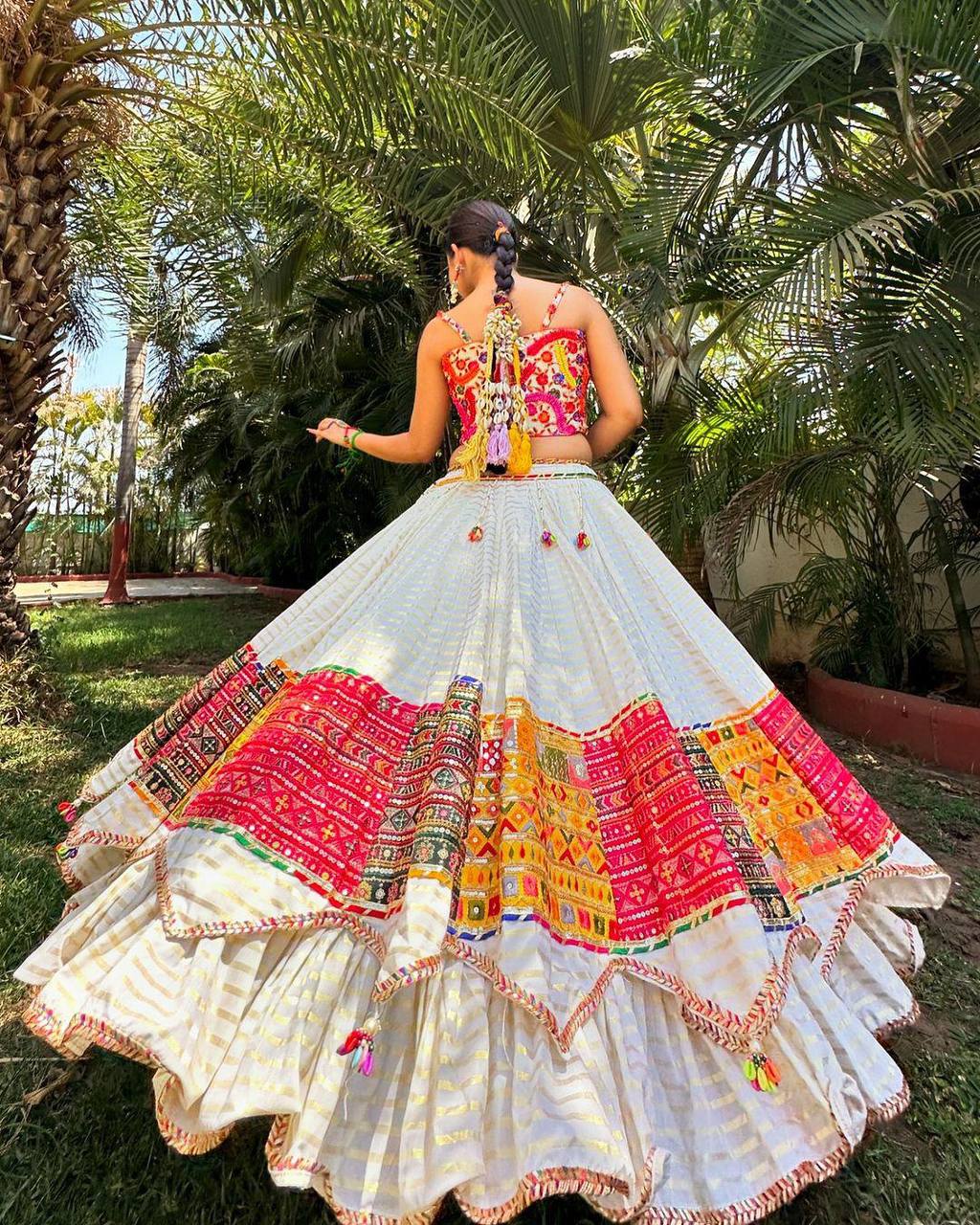 NAVRATI LAHENGA CHOLI DESIGNER PRINTED
