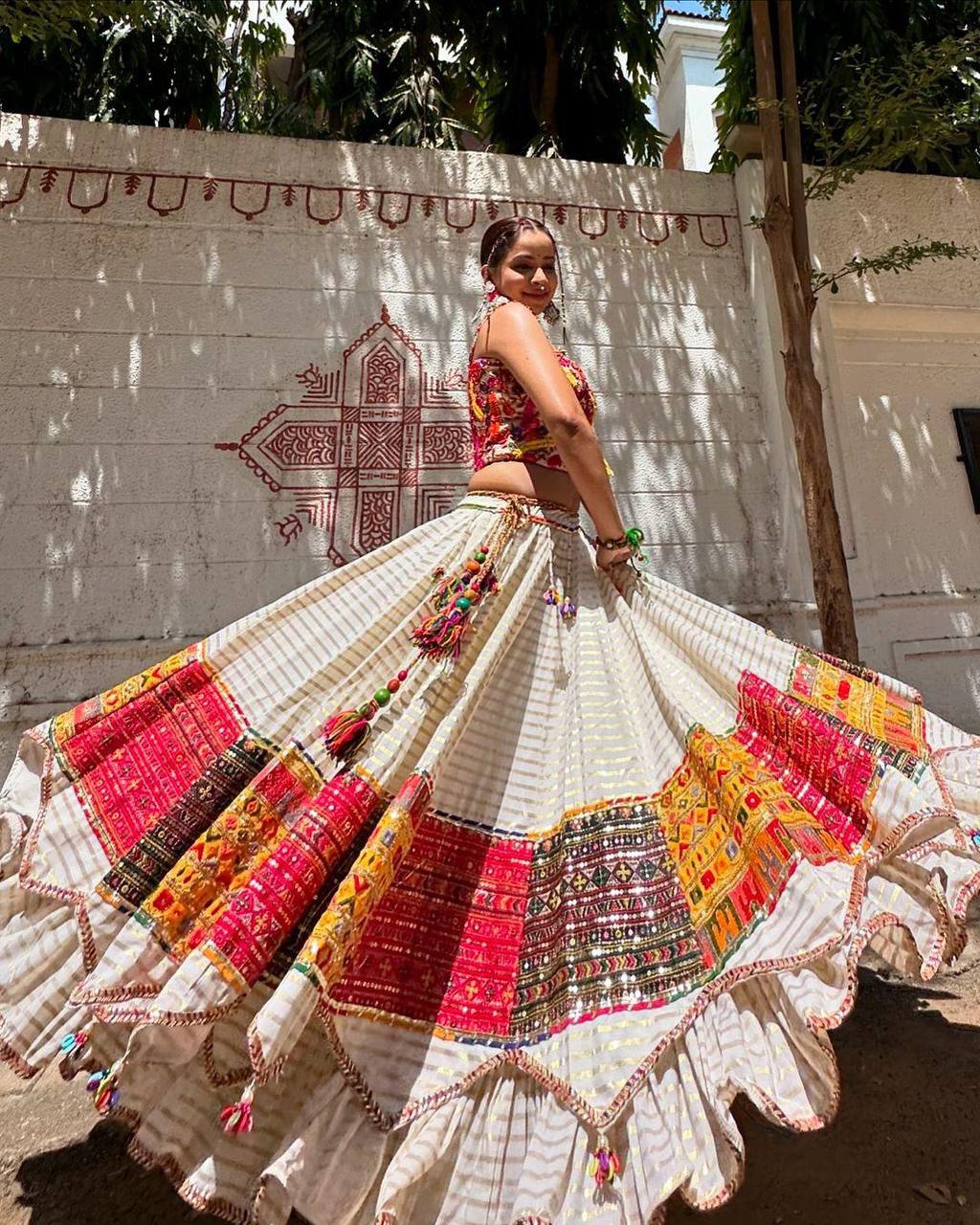 NAVRATI LAHENGA CHOLI DESIGNER PRINTED
