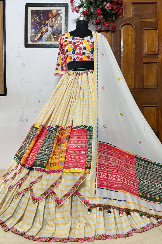 NAVRATI LAHENGA CHOLI DESIGNER PRINTED