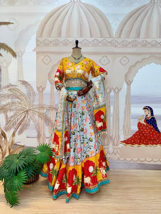 navrati LEHENGA, BLOUSE & DUPATTA SET* 👗