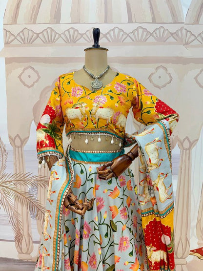 navrati LEHENGA, BLOUSE & DUPATTA SET* 👗
