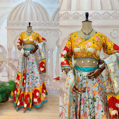 navrati LEHENGA, BLOUSE & DUPATTA SET* 👗
