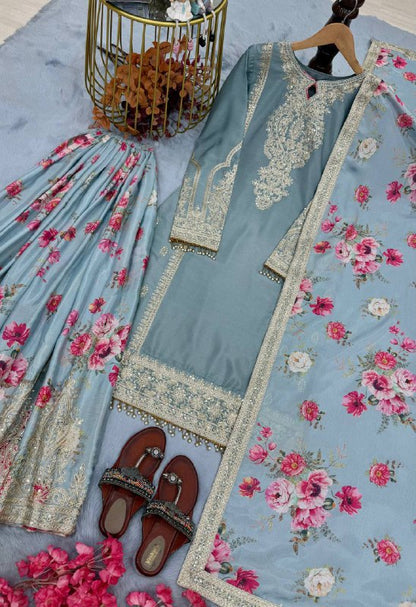 DESIGNER READYMADE TOP PLAZZO & DUPATTA COLLECTIONS