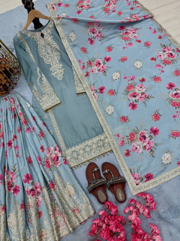 DESIGNER READYMADE TOP PLAZZO & DUPATTA COLLECTIONS