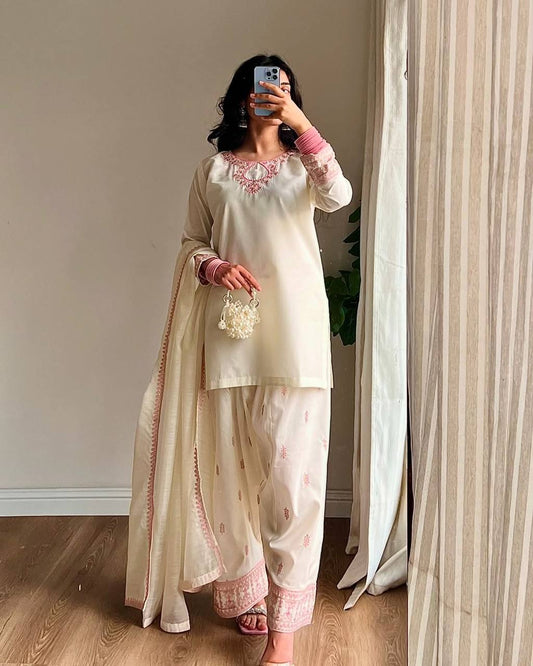 Party Wear Look top with farshi salwar