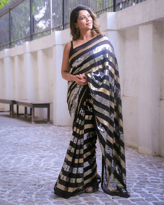 bollywood PREMIUM SEQUINS SAREE COLLECTION