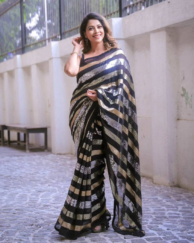 bollywood PREMIUM SEQUINS SAREE COLLECTION