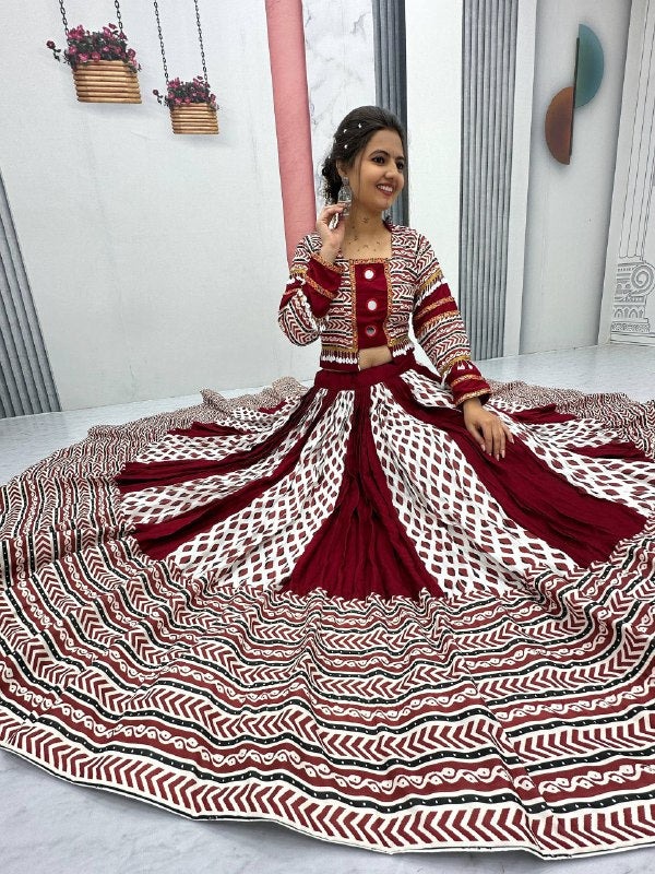 Navratri Special Lehenga Choli with 6 meter Big Flair