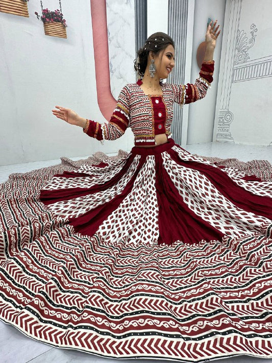 Navratri Special Lehenga Choli with 6 meter Big Flair