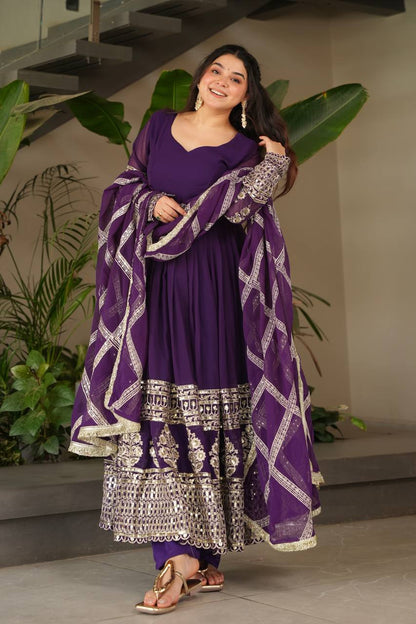 Designer Party Sharara Suit & Dupatta Set