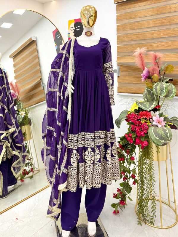 Designer Party Sharara Suit & Dupatta Set