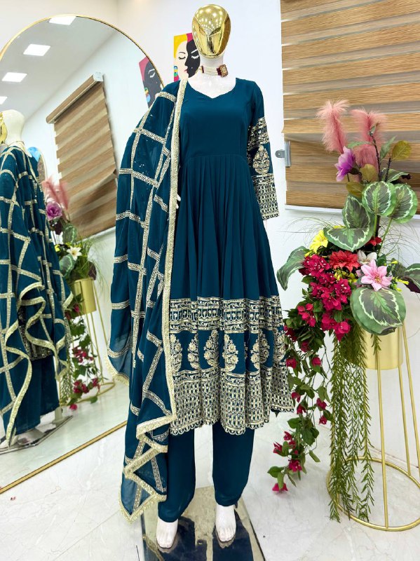 Designer Party Sharara Suit & Dupatta Set
