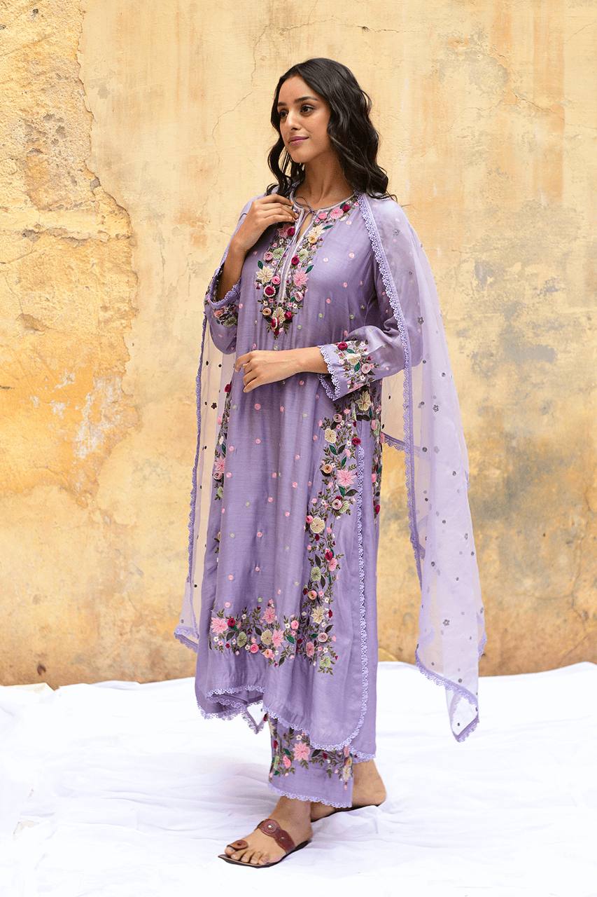 Designer Party Wear Look Top-Plazzo and Dupatta With Heavy Embroidery Work