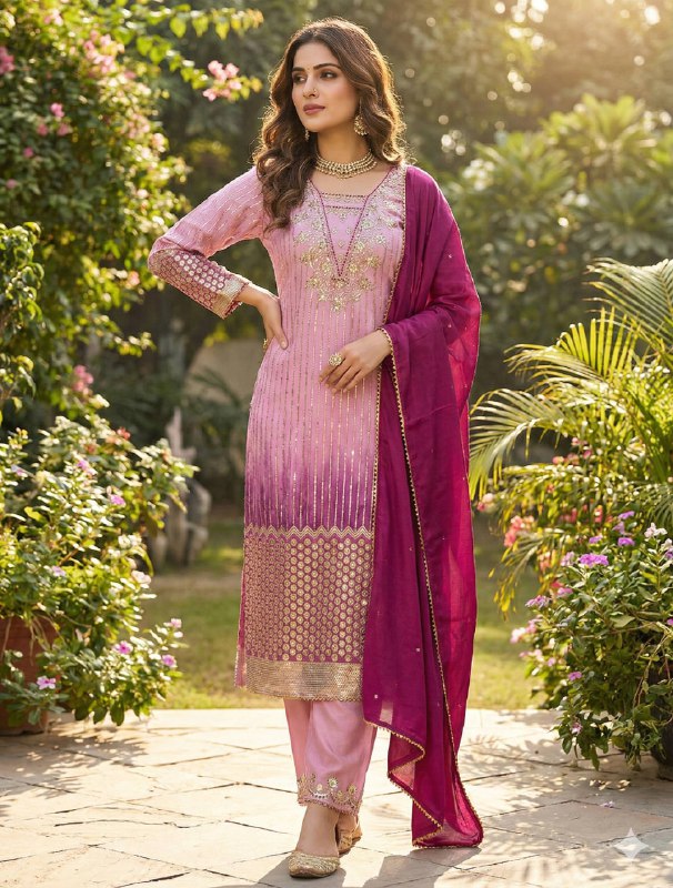 PERFECT FOR 🌙 EID 🌙 OUR DESIGNER WEAR EMBROIDERED TOP PANT  AND DUPATTA