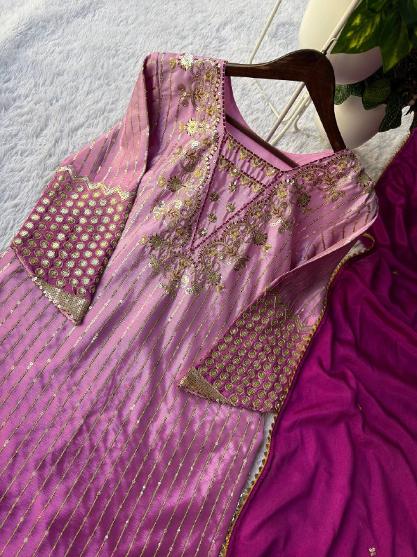 PERFECT FOR 🌙 EID 🌙 OUR DESIGNER WEAR EMBROIDERED TOP PANT  AND DUPATTA