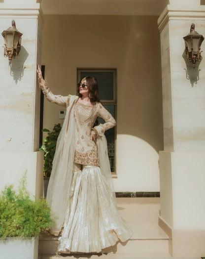 Women’s Ethnic Wear Elegant Embroidered Set Fox Georgette With Embroidery Work