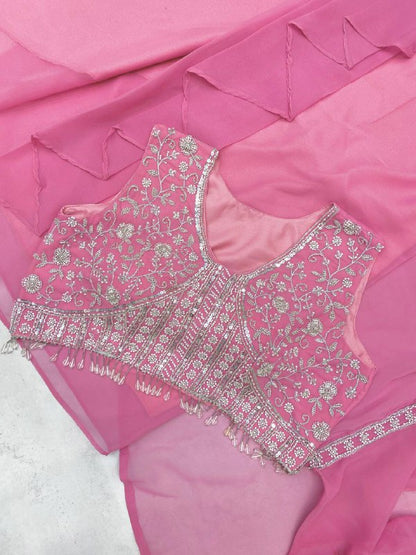 THREE PIECE HAND WORK  WESTERN OUTFIT FOR TRENDY WEDDING SEASON