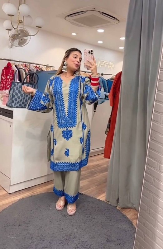HEAVY JAM COTTON SALWAR SUIT salwaar kameez
